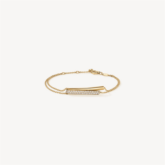 Hearts On Fire 18K Yellow Gold Inside Out Diamond Flip Bracelet