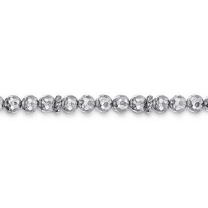 Gabriel Sterling Silver Faceted Beaded Bracelet