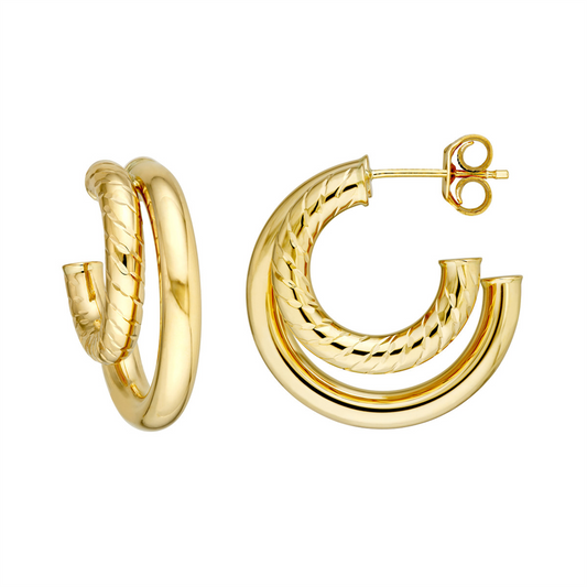 Gold Huggie Earrings