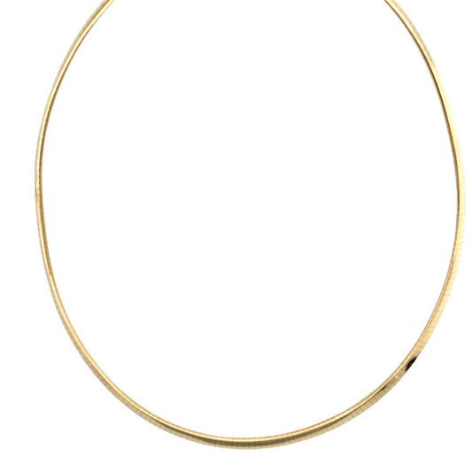 Estate 14K Gold Omega Necklace