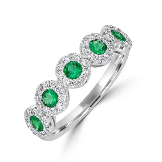 Rolland's Designs Emerald Station Ring