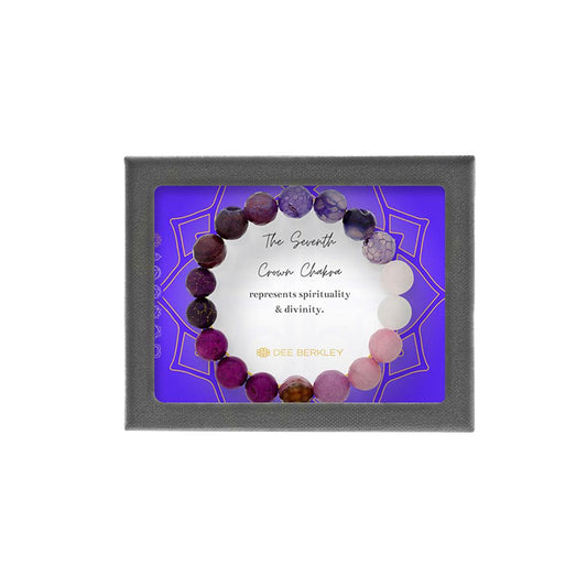 Dee Berkley Seventh Chakra "Crown Chakra" Beaded Bracelet