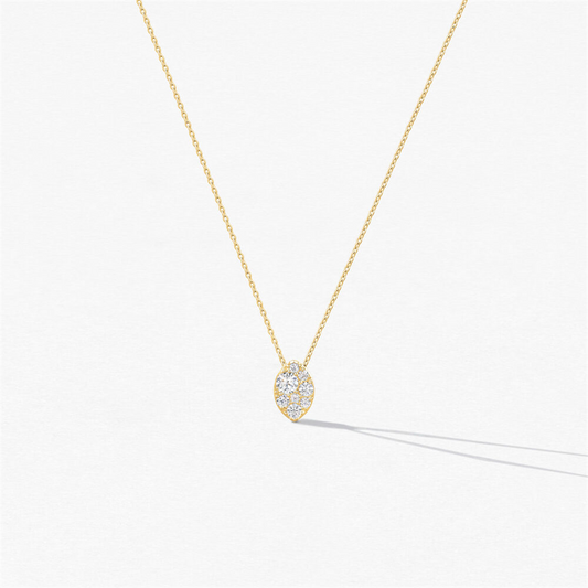 Heats On Fire Diamond Tessa Navette Pendant