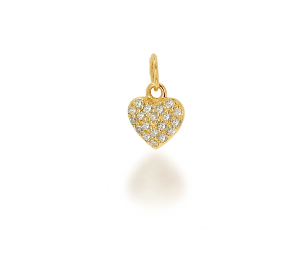 Rolland's Designs Mini Diamond Pave Heart Charm