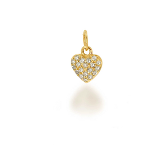 Rolland's Designs Mini Diamond Pave Heart Charm