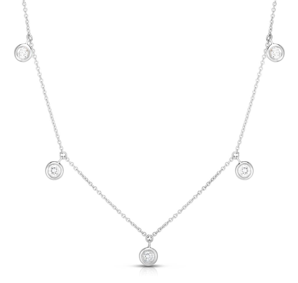 Roberto Coin Bezel Station Diamond Necklace