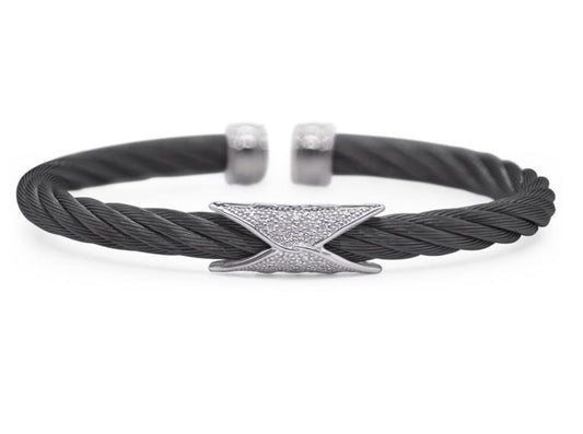 Alor Black Hourglass Cuff