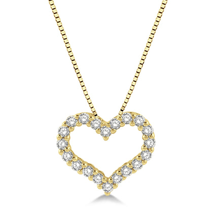 Rolland's Designs Diamond Heart Pendant -0.50cts