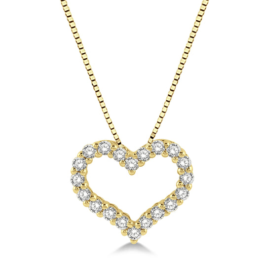 Rolland's Designs Diamond Heart Pendant -0.50cts