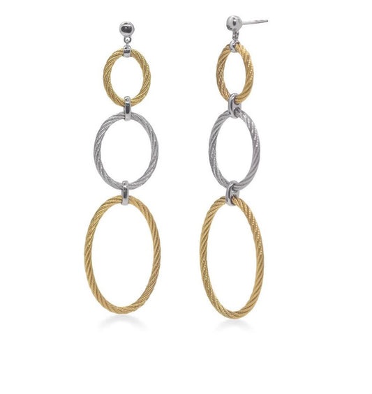 Alor Triple Drop Oval Earrings