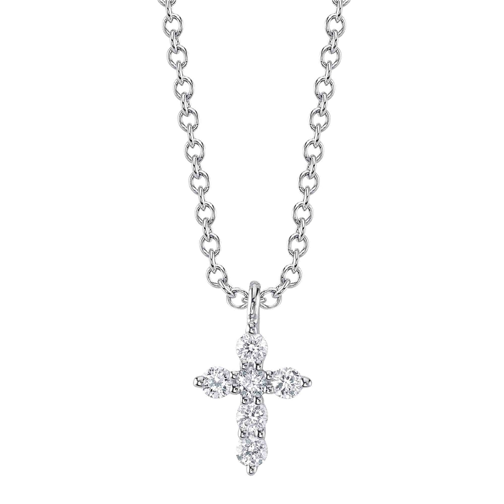 Shy Creation Diamond Cross Necklace