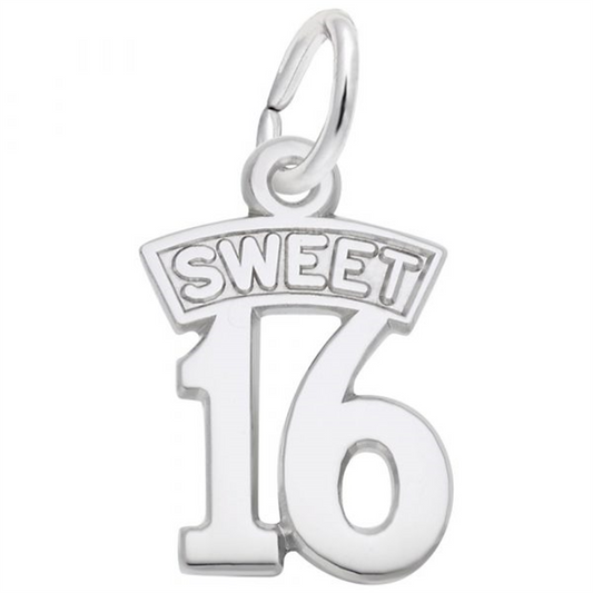 Rolland's Designs Sterling Silver Sweet 16 Pendant