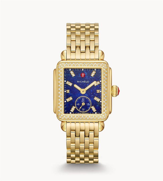 Michele Deco Gold Diamond Watch