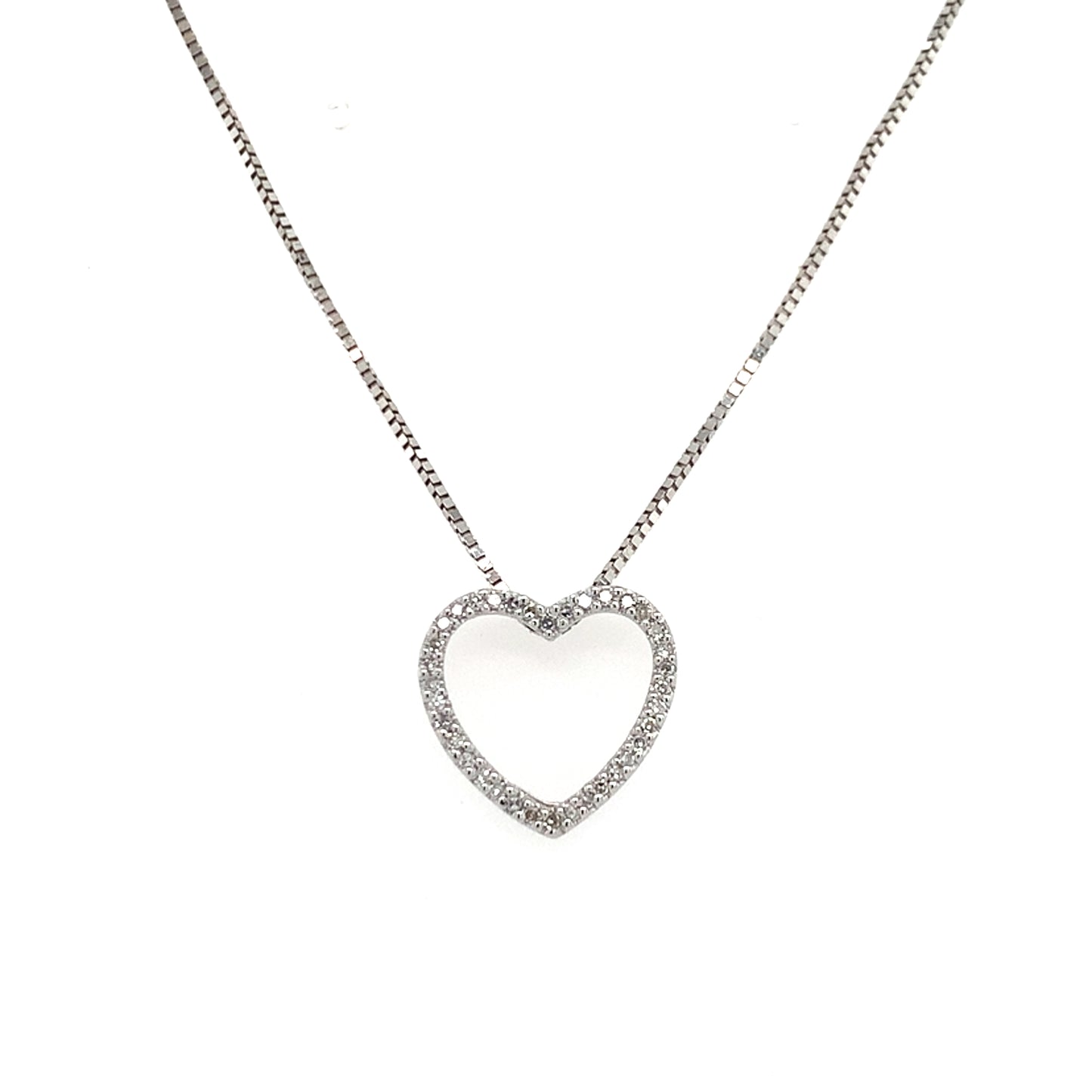 Estate14K Gold Diamond Heart Pendant