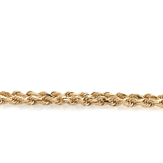 Estate 14K Gold Rope Bracelet