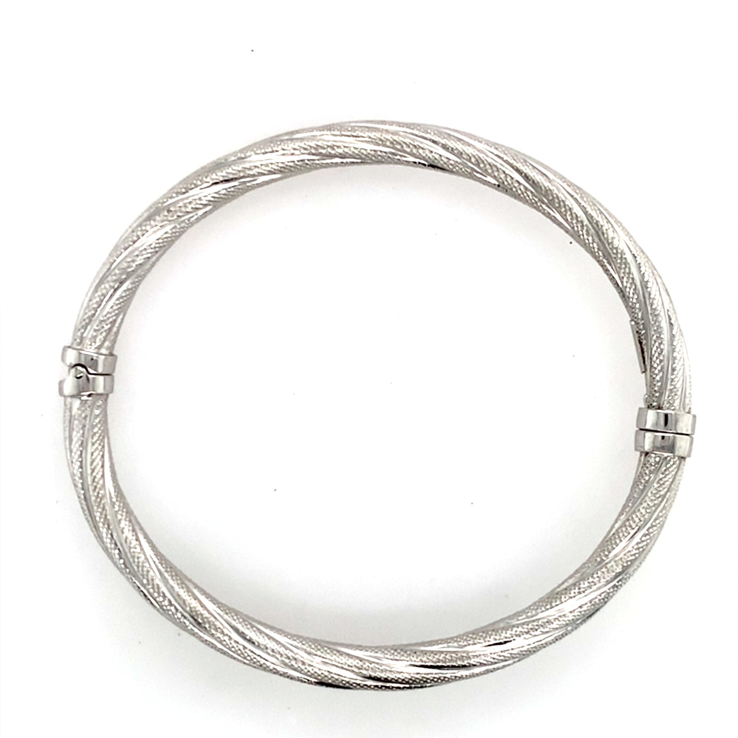 Estate 14K Gold Twisted Bangle Bracelet