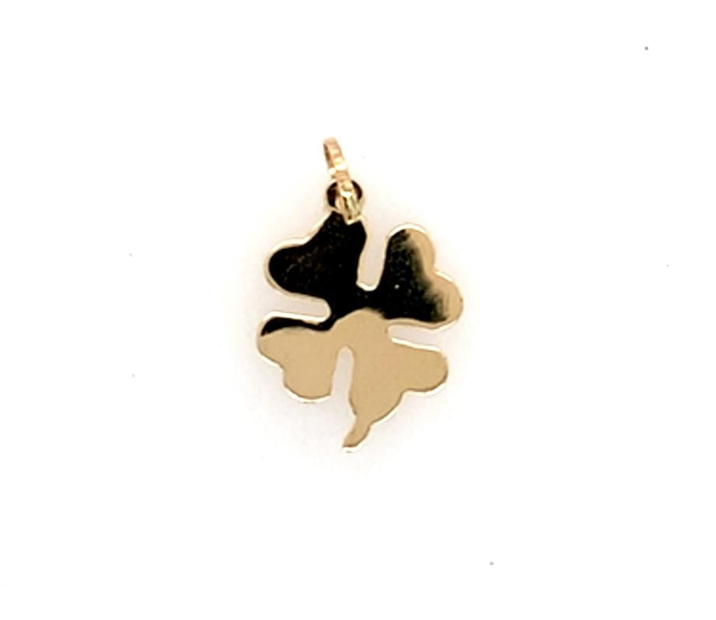 Estate 14K Gold Clover Charm