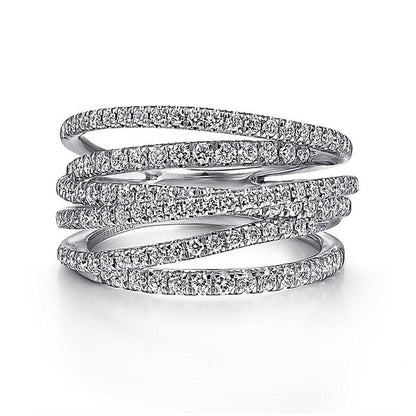 Gabriel Multi-Row Diamond Fashion Ring