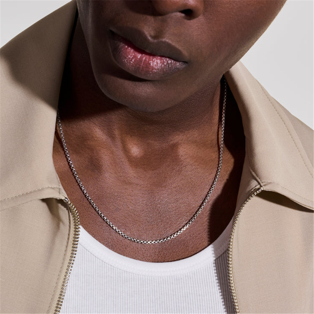 John Hardy 22" 2.7Mm Silver Box Chain Necklace
