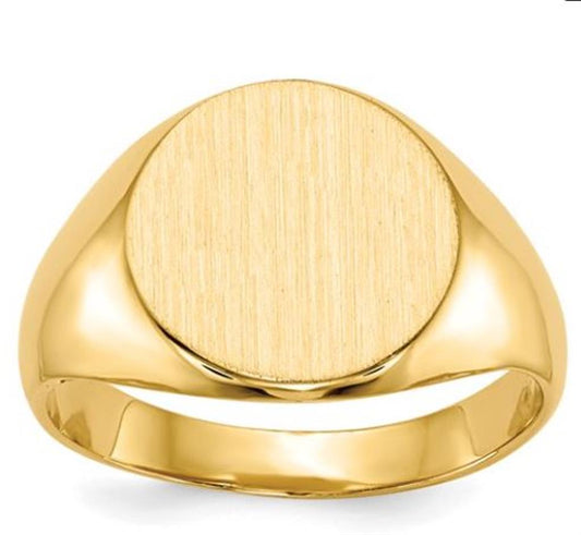 14k Yellow Gold Signet Ring
