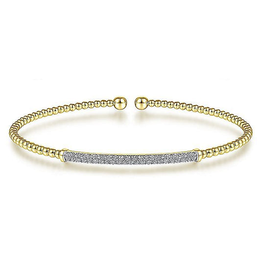 Gabriel 14K Bujukan Diamond Bar Bangle Bracelet