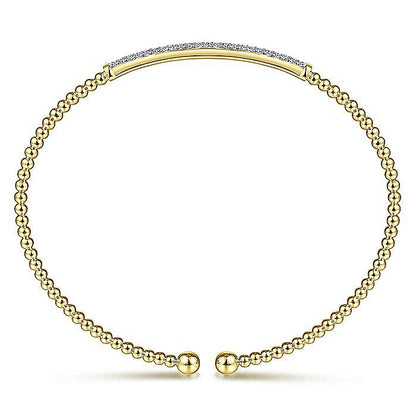 Gabriel 14K Bujukan Diamond Bar Bangle Bracelet
