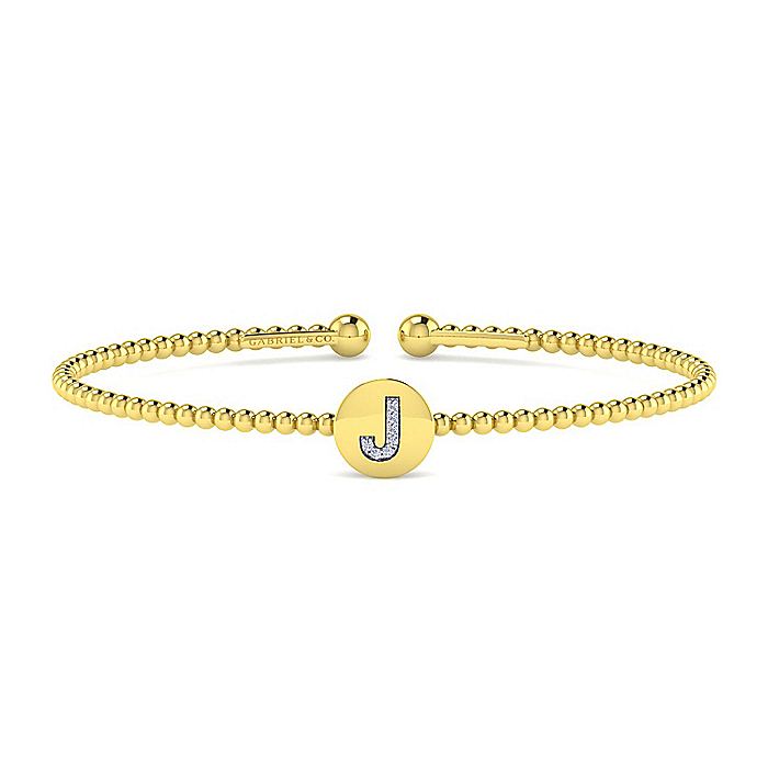 Gabriel Bujukan "J" Initial Cuff Bracelet