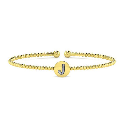 Gabriel Bujukan "J" Initial Cuff Bracelet
