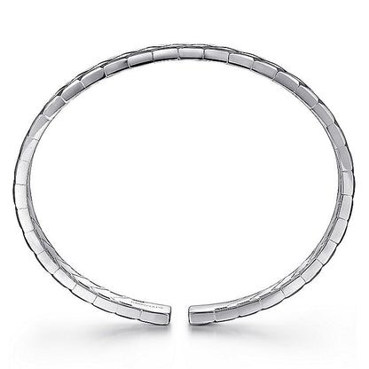 Gabriel Sterling Silver Open Herringbone Style Bracelet