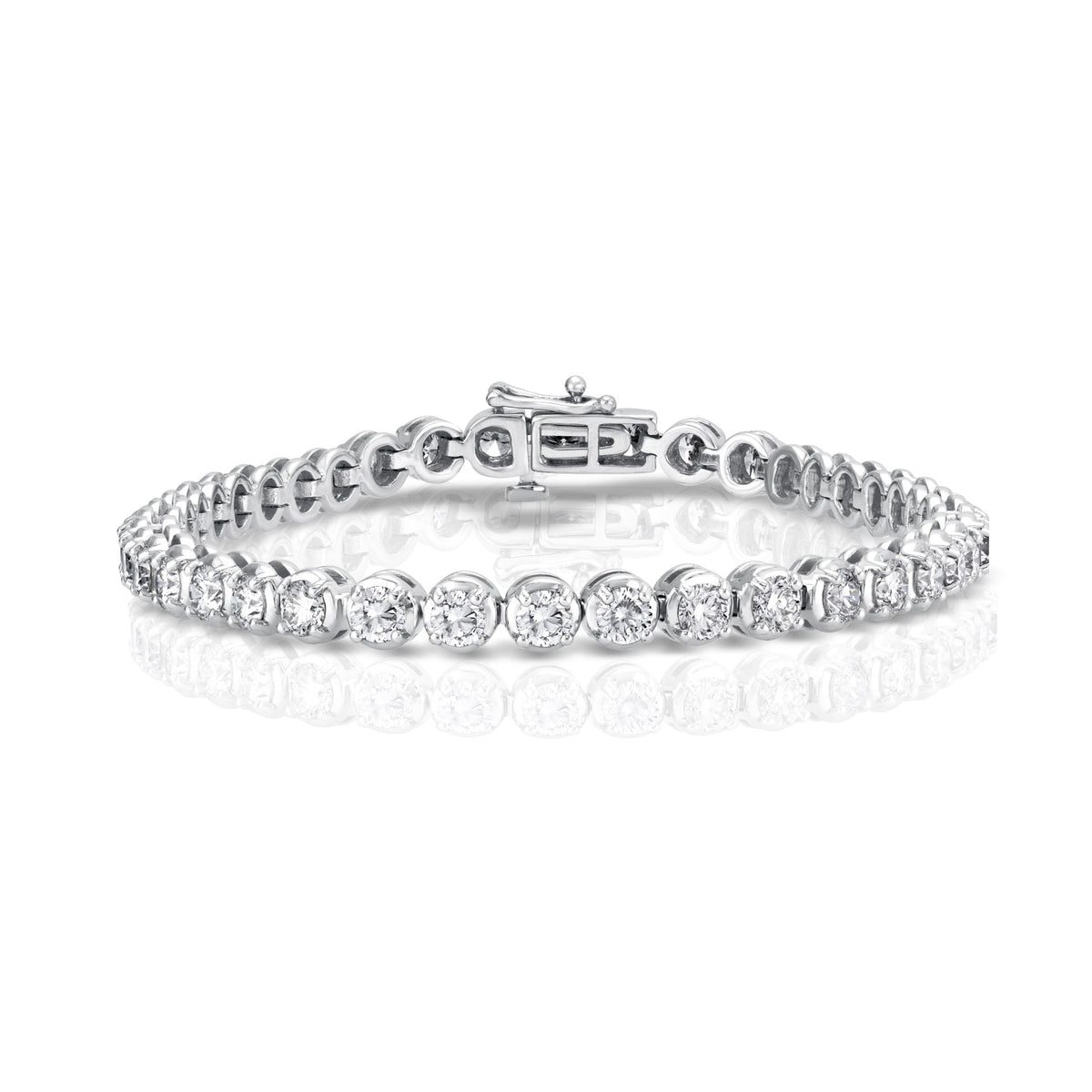 14K White Gold Diamond Tennis Bracelet