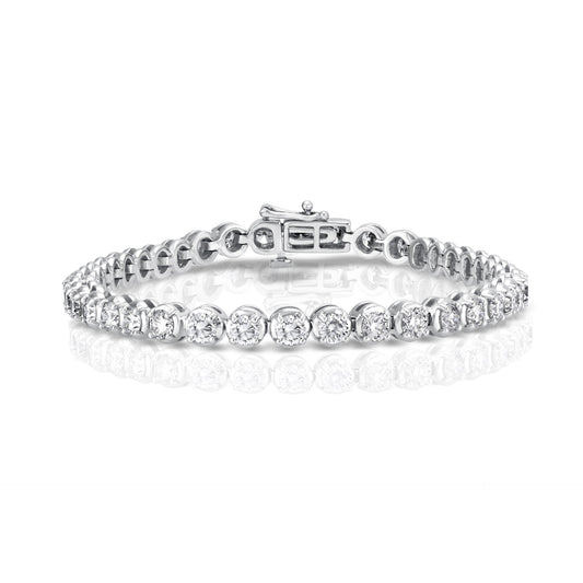 14K White Gold Diamond Tennis Bracelet