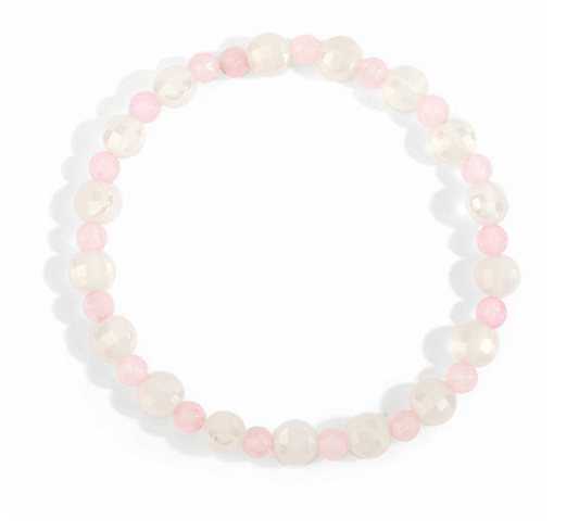 Dee Berkley Pink Tourmaline & Rose Quartz Bracelet
