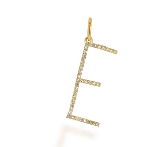 Rolland's Designs Oversized Diamond "E" Charm