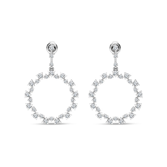 Rolland's Designs Dangle Diamond Earrings