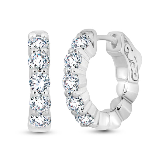 Rolland's Designs Diamond Hoops