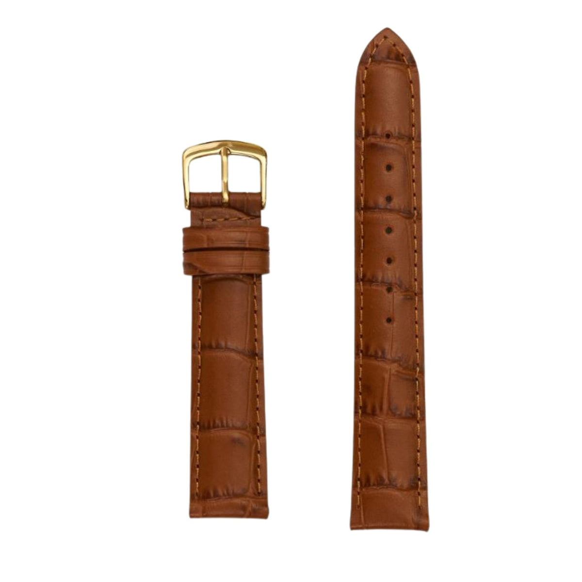 18Mm Aligator Grain Watch Strap