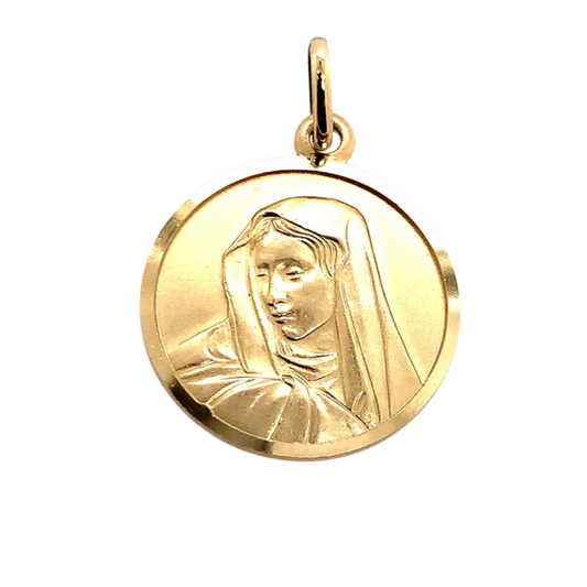 Rolland's Designs 14K Gold Madonna Medallion