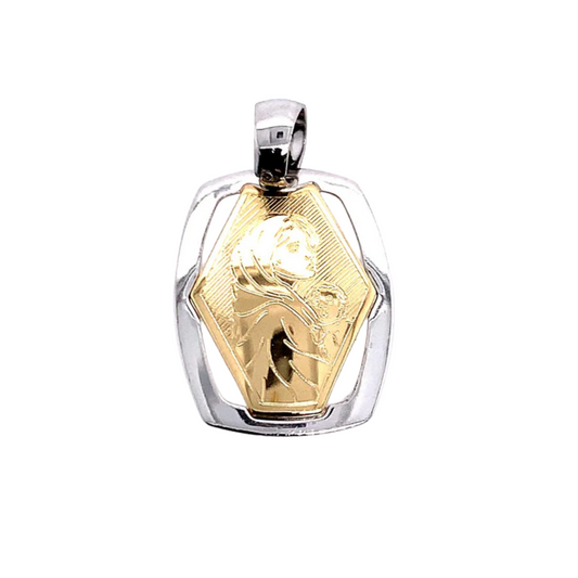 Rolland's Designs 14K Gold Madonna Medallion