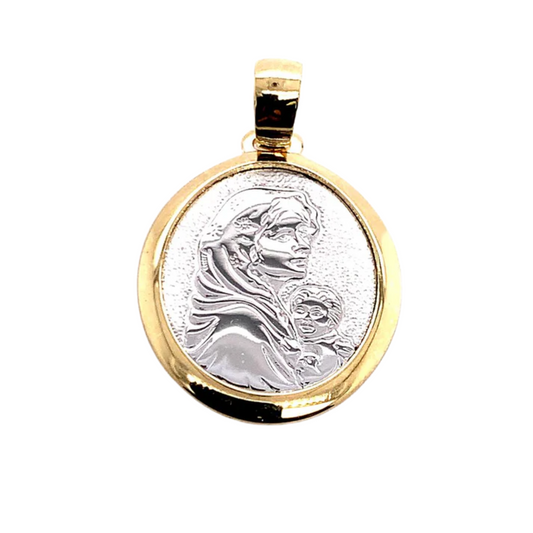 Rolland's Designs 14K Gold Religious Medallion