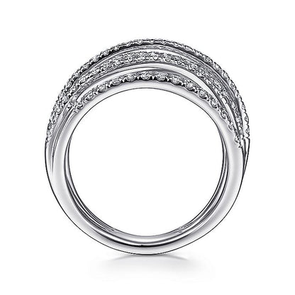 Gabriel Multi-Row Diamond Fashion Ring