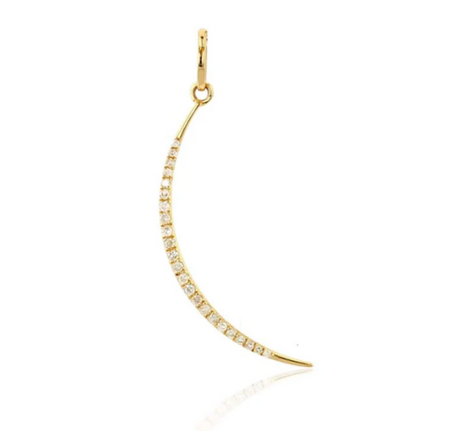 Rolland's Designs Diamond Cresent Moon Charm