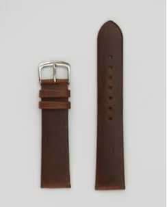 20Mm Oil-Tan Leather Brown Watch Strap