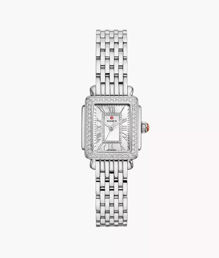 Michele Deco Madison Mini Stainless Steel Diamond Watch