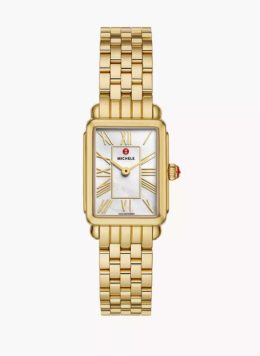 Michele Deco Park 18K Yellow Gold-Plated Watch