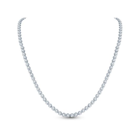 14K White Gold Diamond Necklace