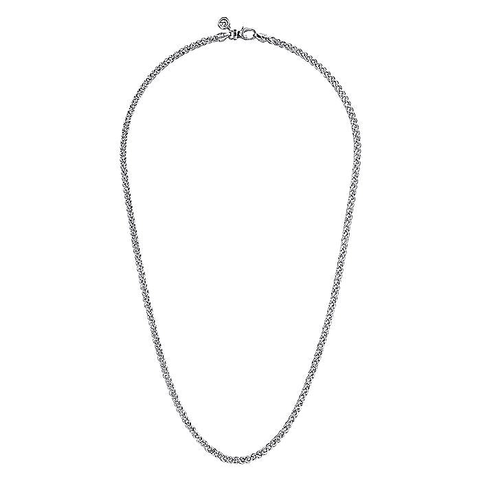 Gabriel & Co Sterling Silver Wheat Chain Necklace