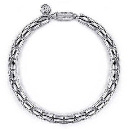 Gabriel Sterling Silver Tubular Chain Bracelet