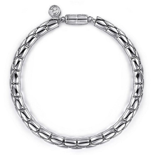 Gabriel Sterling Silver Tubular Chain Bracelet