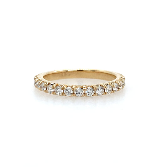 14K Yellow Gold Diamond Band