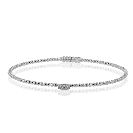 Simon G. 18Kyw Diamond Bangle Bracelet with Magnetic Clasp